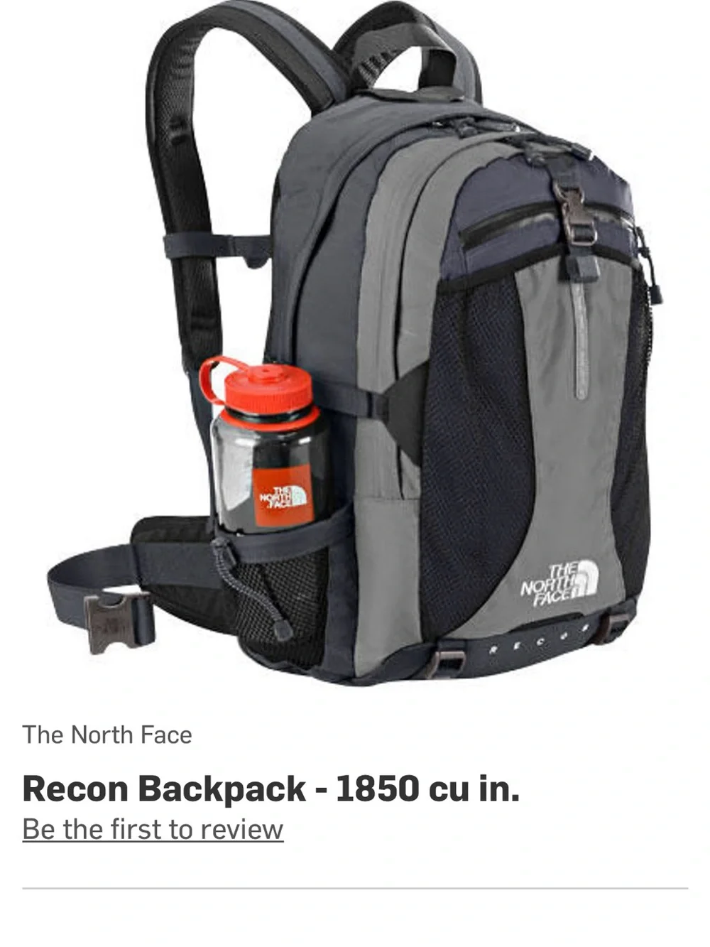 The North Face Recon Backpack in Gray and Black